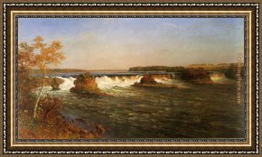 Genesis The Fall And Expulsion From Paradise The Original Sin Framed Paintings - Falls of St by Albert Bierstadt