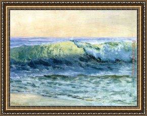 The Wave Framed Paintings - The Wave by Albert Bierstadt