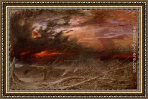 Albert Goodwin Framed Paintings - Apocalypse by Albert Goodwin