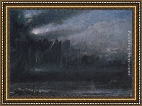 Albert Goodwin Framed Paintings - Christian and Faithfull in the Grounds of Giant Despair by Albert Goodwin