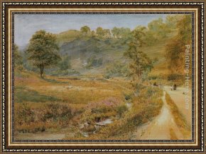 Albert Goodwin Framed Paintings - Matlock by Albert Goodwin