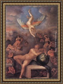 Allegory of May Triumph of Apollo Framed Paintings - Allegory of Human Life by Alessandro Allori