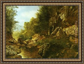 The Clove Catskills Framed Paintings - In the Catskills by Alexander Helwig Wyant