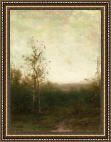 24 Hours at Lemans Framed Paintings - The Golden Hour by Alexander Helwig Wyant