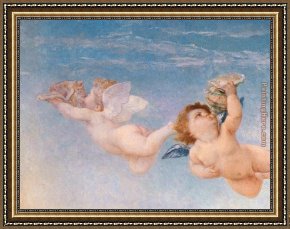 Alexandre-gabriel Decamps Framed Paintings - Birth of Venus angel by Alexandre Cabanel