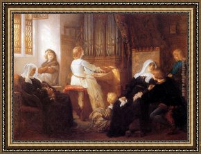 Alexandre Framed Paintings - Harmony by Alexandre Cabanel