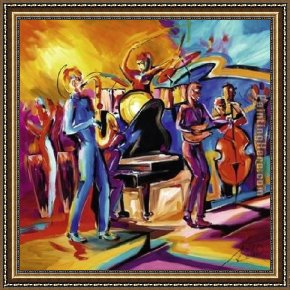 The Swing Framed Paintings - Full Swing II by Alfred Gockel