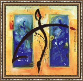 The Passion of Music Framed Paintings - Moved By The Music V by Alfred Gockel