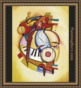 Play Framed Paintings - Play It Again I by Alfred Gockel