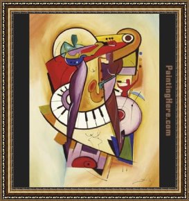 Play Framed Paintings - Play It Again II by Alfred Gockel
