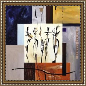 Play Framed Paintings - Spirits at Play II by Alfred Gockel