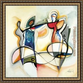 Hard Times Framed Paintings - Time To Say Goodbye by Alfred Gockel