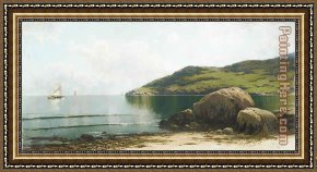 Thompson Framed Paintings - Marine Landscape by Alfred Thompson Bricher