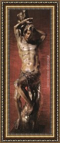 Sebastian Framed Paintings - St Sebastian by Alonso Berruguete