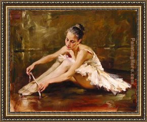 Dance Framed Paintings - Before the Dance by Andrew Atroshenko