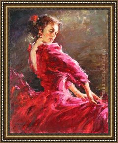 Dance Framed Paintings - dance of seduction by Andrew Atroshenko