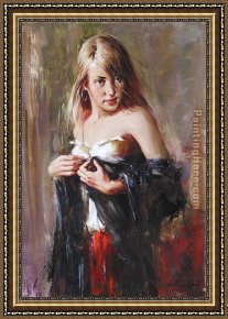 In Love Framed Paintings - First Love by Andrew Atroshenko