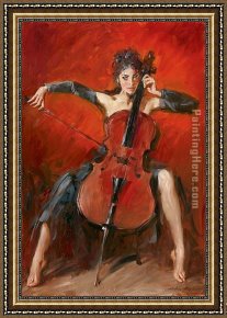 The Red Boats Argenteuil Framed Paintings - Red Symphony by Andrew Atroshenko