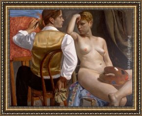 Allegory of May Triumph of Apollo Framed Paintings - Apollo and Artemis by Andrew Sterrett Conklin