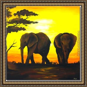 Fate of The Animals Framed Paintings - 8100 by Animal