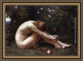 Eve Framed Paintings - Eve by Anna Lea Merritt