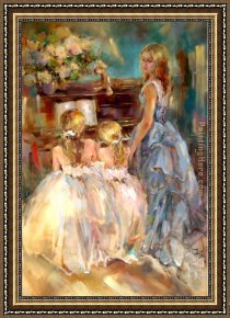 Anna Razumovskaya Framed Paintings - A Time to Remember by Anna Razumovskaya