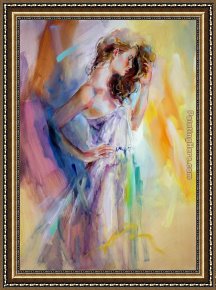 Anna Razumovskaya Framed Paintings - Essentially Beautiful by Anna Razumovskaya