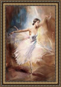 Anna Razumovskaya Framed Paintings - Flying Dream by Anna Razumovskaya