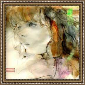 A Sense of Space I Framed Paintings - Sense of a Women 2 by Anna Razumovskaya