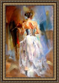Soul Reflection 2 Framed Paintings - Soul Enchanted by Anna Razumovskaya