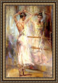 Anna Razumovskaya Framed Paintings - Soul Reflection 2 by Anna Razumovskaya