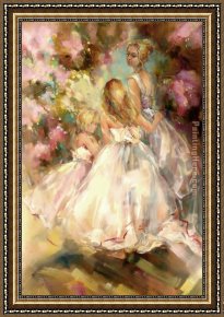 Promise of Spring Framed Paintings - Spring Blossom by Anna Razumovskaya