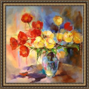 Promise of Spring Framed Paintings - Spring Morning by Anna Razumovskaya