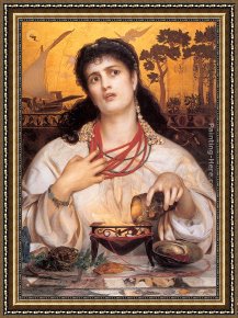 The Vision of St Anthony Framed Paintings - Medea by Anthony Frederick Sandys