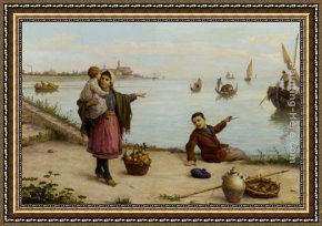 Return Framed Paintings - The Fathers Return by Antonio Paoletti