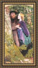 Engagement Framed Paintings - The Long Engagement by Arthur Hughes
