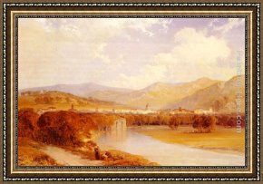 Como Framed Paintings - Como by Arthur Joseph Meadows