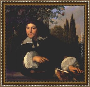 Bartholomeus Van Der Helst Framed Paintings - Self-portrait by Bartholomeus van der Helst