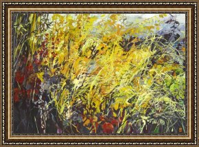 A Memory Emerges Framed Paintings - A Half Sought Memory by Bobbie Burgers