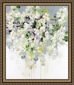 Those Blossoms You Gave So Freely 4 Framed Paintings - Those Blossoms You Gave So Freely 1 by Bobbie Burgers