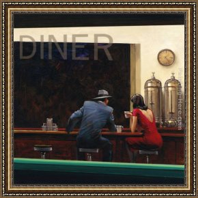 Evening Mood Framed Paintings - Evening Rendezvous by Brent Lynch