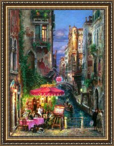 The Umbrellas Framed Paintings - cao yong Red Umbrella by Cao Yong