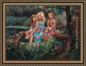 Friends Framed Paintings - FRIENDS by Cao Yong
