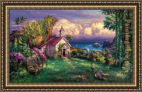 Paradise Framed Paintings - Paradise by Cao Yong