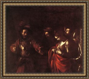 Martyrdom of St Sebastian Framed Paintings - The Martyrdom of St. Ursula by Caravaggio