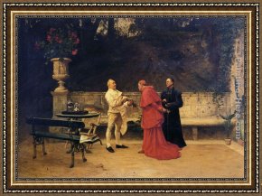 Edmond Framed Paintings - Friday by Charles Edouard Edmond Delort