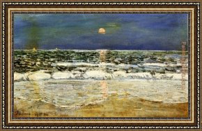 East Bergholt Rectory Framed Paintings - East Hampton by childe hassam