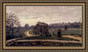 Deer Park Framed Paintings - Hyde Park London by Claude Monet
