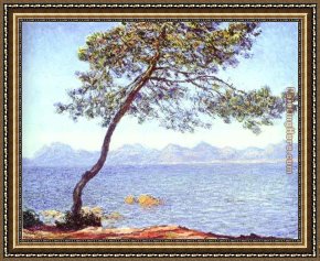 In The Mountains Framed Paintings - Mountains at l'Esterel by Claude Monet