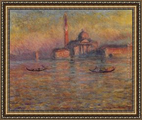 Isola Bella, Lago Maggiore, a Sketch Framed Paintings - San Giorgio Maggiore 2 by Claude Monet